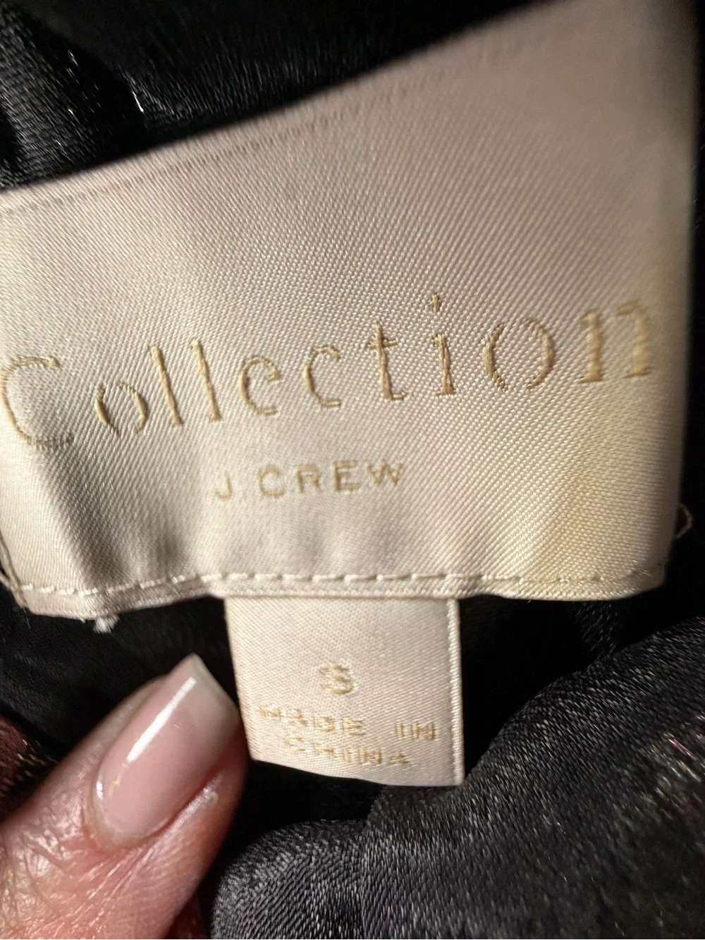 Gorgeous J. Crew Floral High-Neck Metallic Shine Halter - Feminine Beauty small